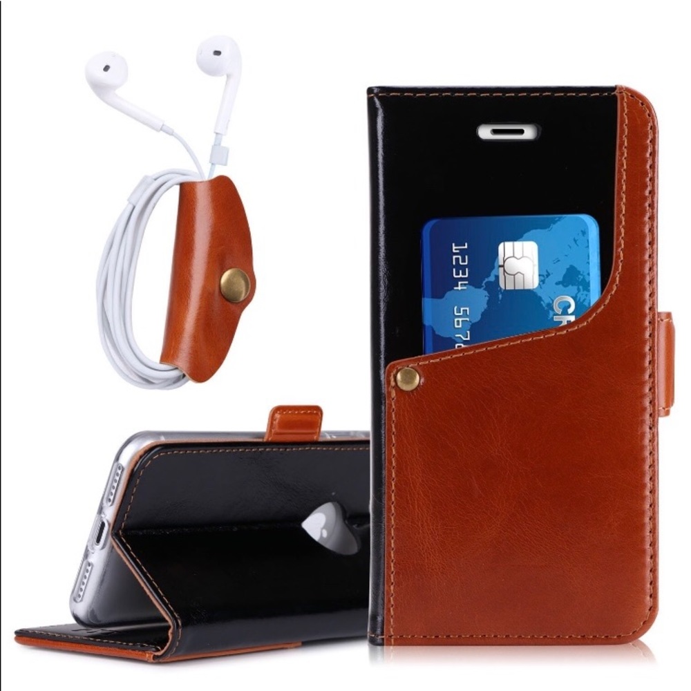 NIB Leather iPhone Wallet Case for i7/i8